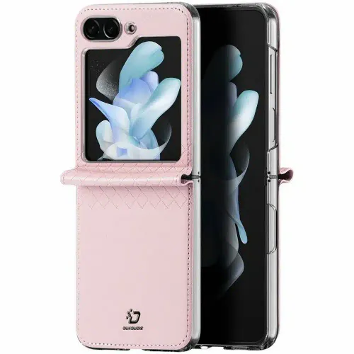 DUX DUCIS Bril – kožna maska ​​za Samsung Galaxy Z Flip5 5G pink slika 2