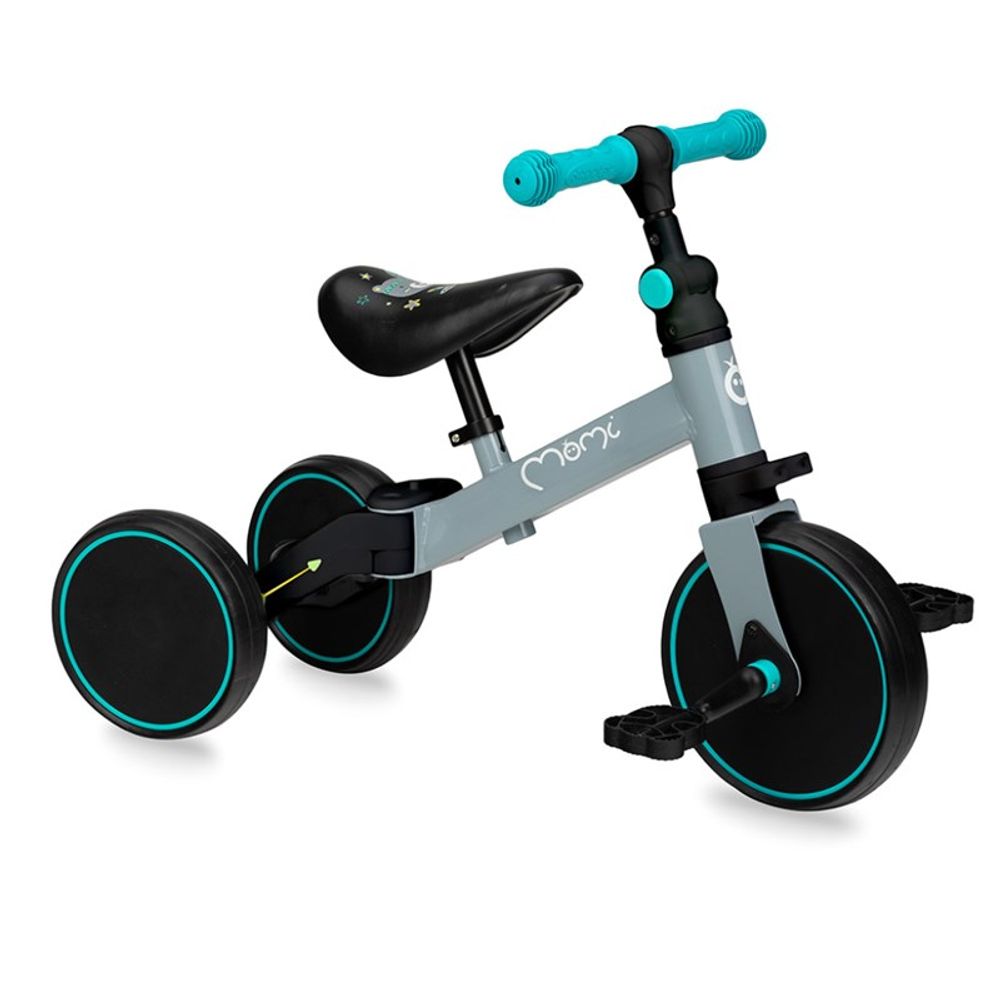 Momi Loris Bicikl 4U1, Grey-Turquoise slika 1