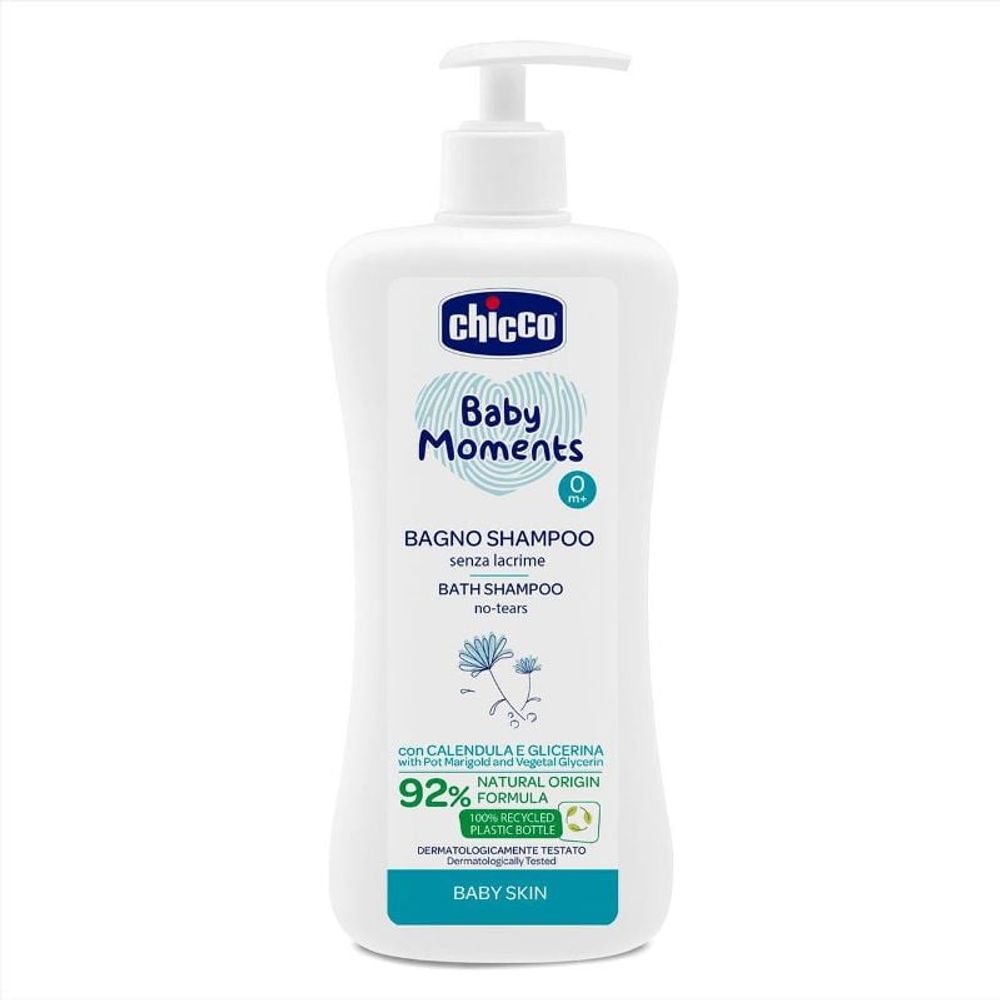 Chicco Šampon za kupanje Baby Moments 500ml slika 1