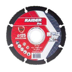 RAIDER Carbide Multi Wheel rezna ploča, 125x22,2 mm