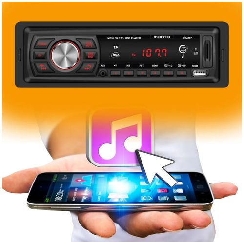 MANTA auto radio RS4507, BlueTooth, MP3, SD, USB, 4x10W, ISO, Handsfree slika 5