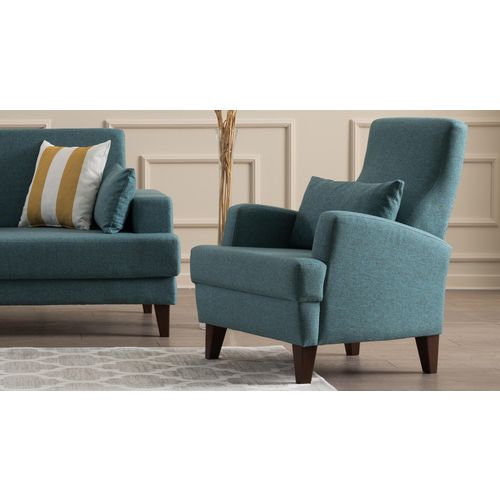 Atelier Del Sofa Fotelja wing KANA tirkizna, Kana Bergere - Turquoise slika 2