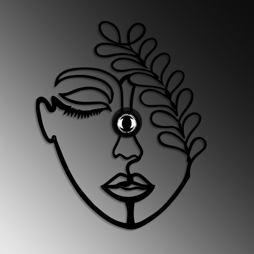 Zidna lampa Flower Faced V2 u crnoj boji slika 6