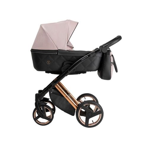 Tutek Kolica za bebe 2in1 DVXECO 7, Rose-Gold-Black  slika 1