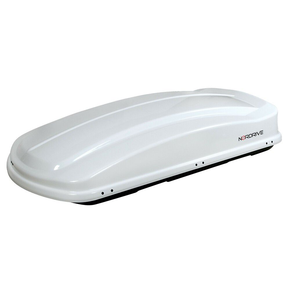 Krovni kofer Nordrive 430L - Sjajni bijeli, 190x78x36 cm slika 1