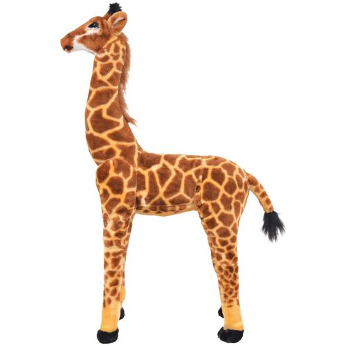Stojeća igračka plišana žirafa smeđa i žuta XXL slika 12