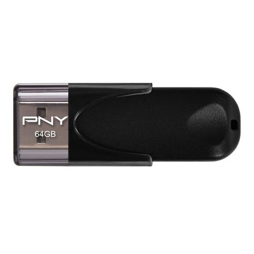 USB stick PNY Attaché 4, 64GB, USB2.0, crni slika 1