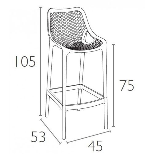 Dizajnerske barske stolice — CONTRACT Grid • 2 kom. slika 18