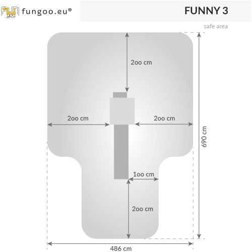 Fungoo Toranj FUNNY 3 - drveno dečije igralište slika 4