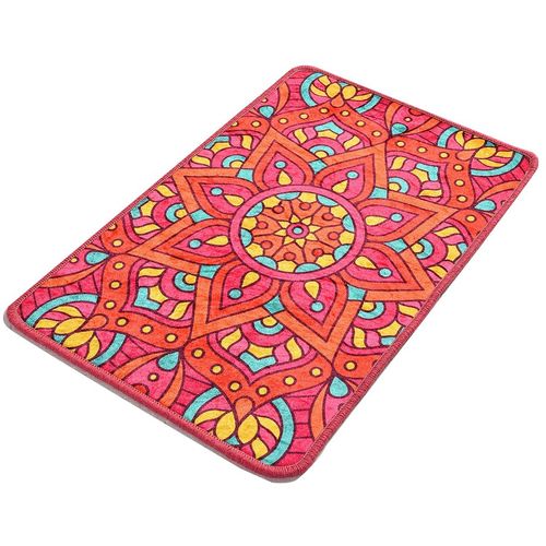 Colourful Cotton Tepih kupaonski, Mandal - Multicolor (40 x 60) slika 2