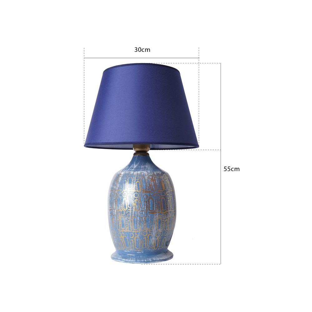 Stolna Lampa YL532 u Plavo-Zlatnoj Boji slika 3