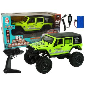 Buggy na daljinsko upravljanje Rock Crawler 2.4 GHz 4x4 sa amortizerima - zeleni