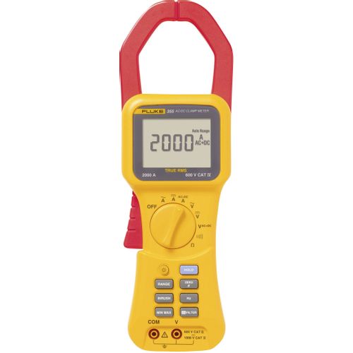 Fluke 355 strujne stezaljke, ručni multimetar  digitalni  CAT III 1000 V, CAT IV 600 V Zaslon (brojevi): 4000 slika 2