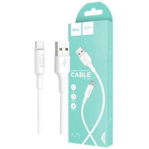 hoco. USB kabl za smartphone, USB type C kabl, 1 met, 2 A,bijela - X25 Soarer USB type C, White
