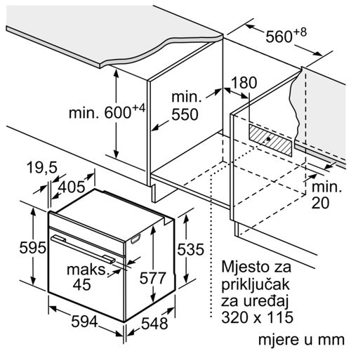 Bosch pećnica HBG7341B1 slika 14