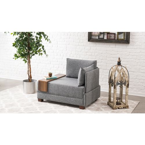 Atelier Del Sofa Sofa, Sivo, Fly Armchair Right - Grey slika 4