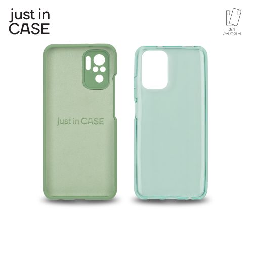 2u1 Extra case MIX paket ZELENI za Redmi Note 10s slika 2