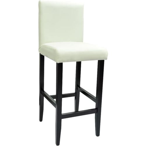 Barske stolice od umjetne kože 4 kom bijele slika 26