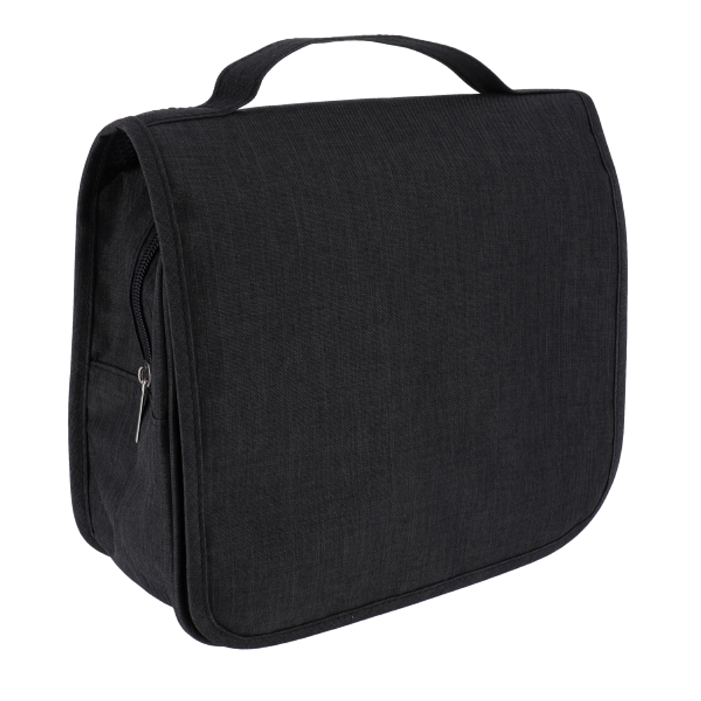 Tendance toaletna torbica heather sa preklopnim poklopcem, crna slika 1