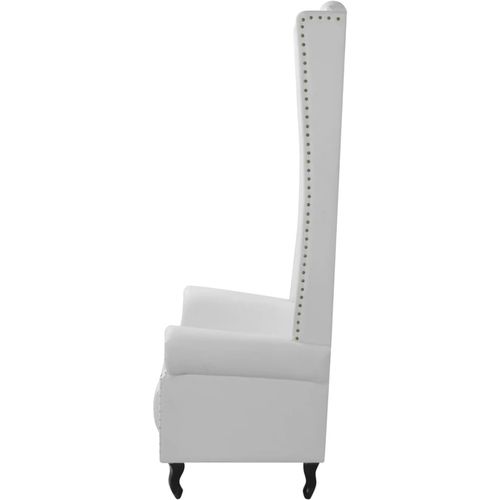 Fotelja sa Visokim Naslonom Bijela 77x65x181 cm slika 36