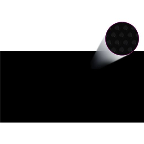 Pokrivač za bazen crni 732 x 366 cm PE slika 9