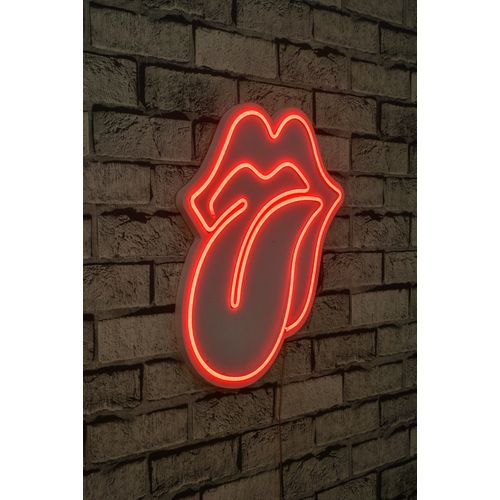 Wallity The Rolling Stones - Crvena dekorativna plastična LED rasveta slika 1
