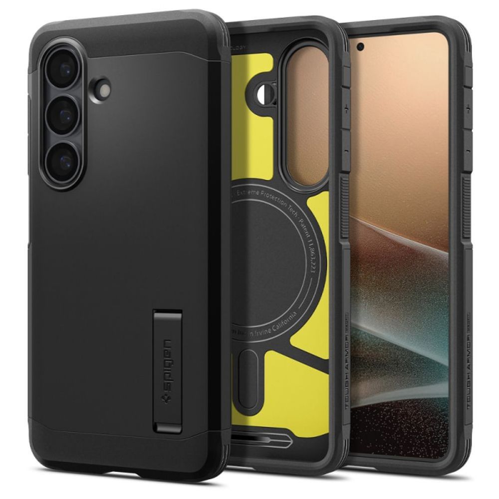 Spigen Tough Armor maska s MagSafeom za Samsung Galaxy S26 crna ACS10738 slika 1