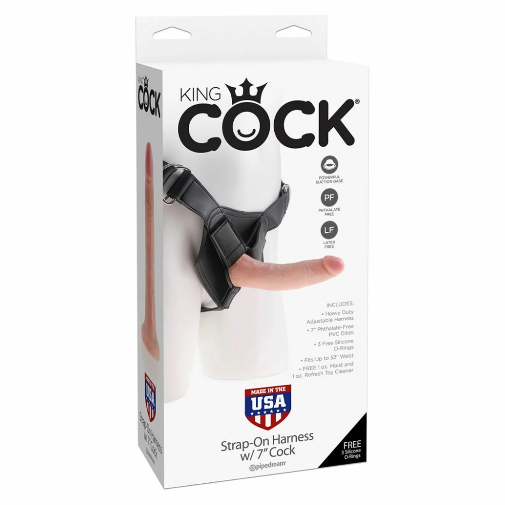 King Cock - remen za vezivanje s tijelom penisa od 18cm slika 3