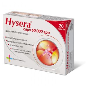 HYSERA 60000 CAPS A20 - Gastrorezistentne Tablete sa Serapeptidazom
