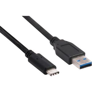 club3D USB kabel USB 3.2 gen. 1 (USB 3.0) USB-C® utikač, USB-A utikač 1.00 m crna  CAC-1523