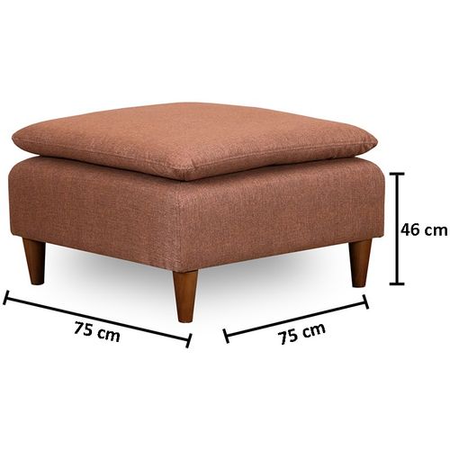 Atelier Del Sofa Tabure, Svijetlo smeđa, Lungo - Light Brown slika 3