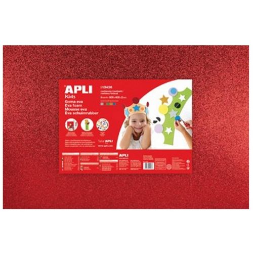 APLI pjenasti papir gliter 5 boja 400x600mm 5l 13436 slika 1