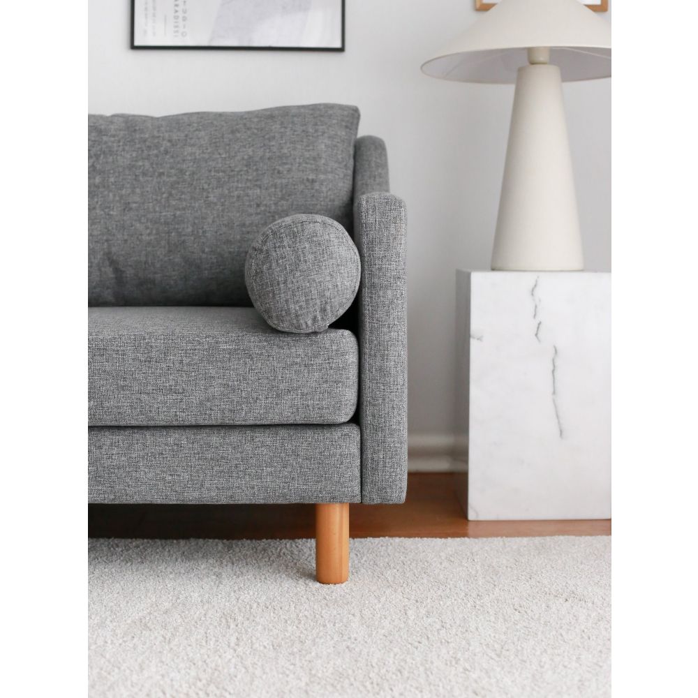 Nordi 3 Seater Wood - Siva Trosjed slika 3