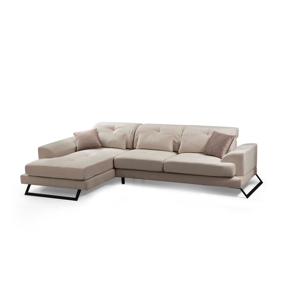 Ugaona Sofa Frido Lijevi Kut (Chl+3R) - Ecru Boja slika 13