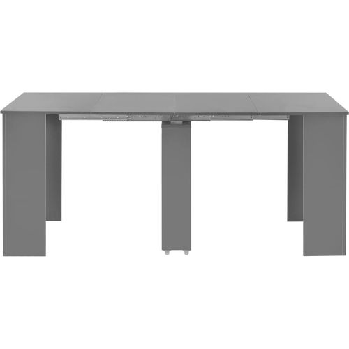 Produživi blagovaonski stol visoki sjaj sivi 175 x 90 x 75 cm slika 20