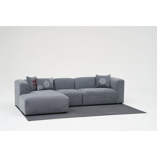 Atelier Del Sofa Kutna garnitura, Linden Left - Grey slika 3