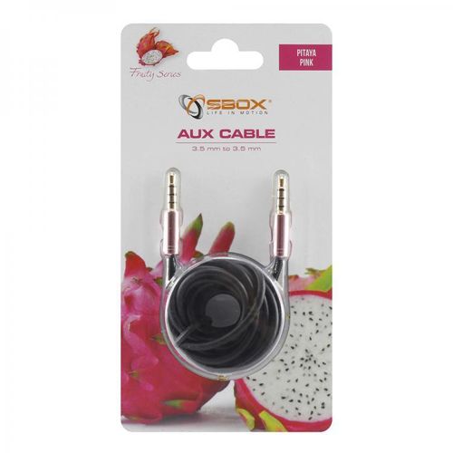 KABEL SBOX 3,5-3,5mm M/M 1,5M Fruity Blister Roza slika 1