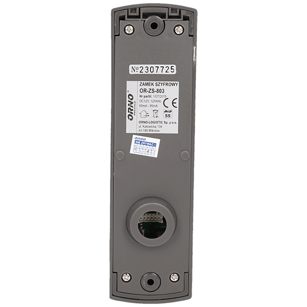 Orno Tastatura sa RFID karticom, Tag reader, IP55 - OR-ZS-803 slika 4