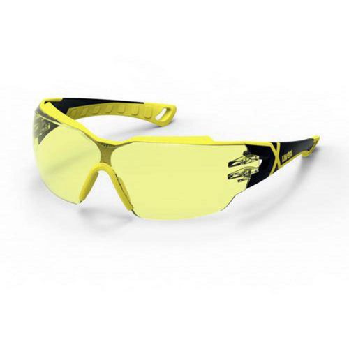 uvex pheos cx2 9198 9198285 zaštitne radne naočale uklj. uv zaštita crna, žuta slika 1