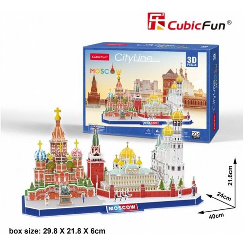 Cubicfun 3D puzle City Line Moskva slika 2