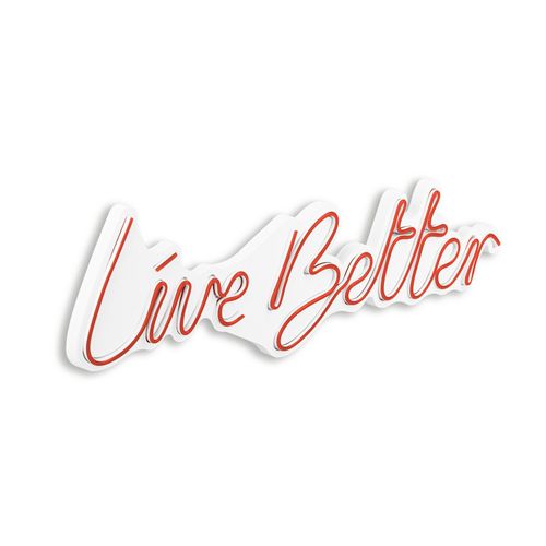 Wallity Zidna LED dekoracija, Live Better - Red slika 7