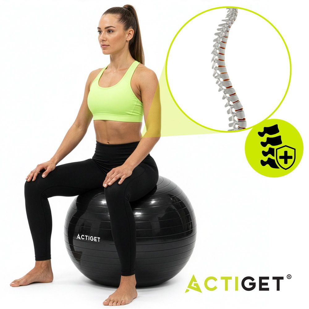 ACT0148 LOPTA ZA VJEŽBANJE S PUMPOM 85 CM slika 5