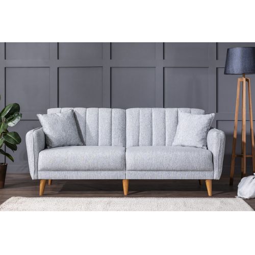 Atelier Del Sofa Aqua-TKM03-1008 Sivi Sofa-Krevet Set slika 2