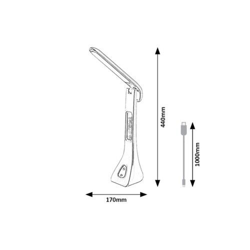 Rabalux Amato pametna stona lampa crna 7W 74041 slika 2