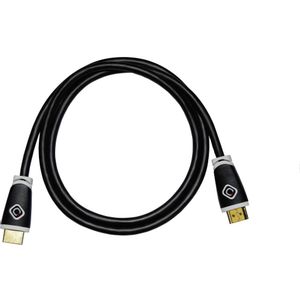 Oehlbach HDMI priključni kabel HDMI A utikač, HDMI A utikač 2.50 m crna 128 audio povratni kanal (arc), pozlaćeni kontakti, Ultra HD (4K) HDMI HDMI kabel