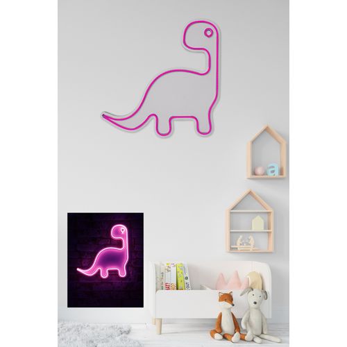 Wallity Ukrasna plastična LED rasvjeta, Dino the Dinosaur - Pink slika 3