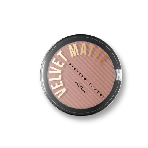 AURA Velvet Matte kompaktni puder 314 Chocolate slika 1