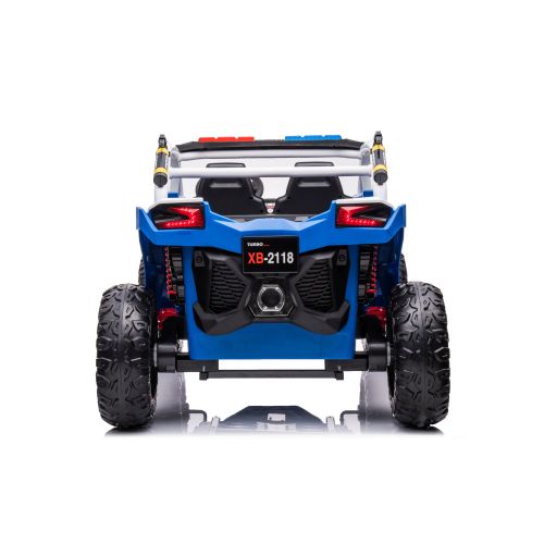 Buggy na akumulator XB-2118 Police 4×4 – dvosjed – plavi slika 5