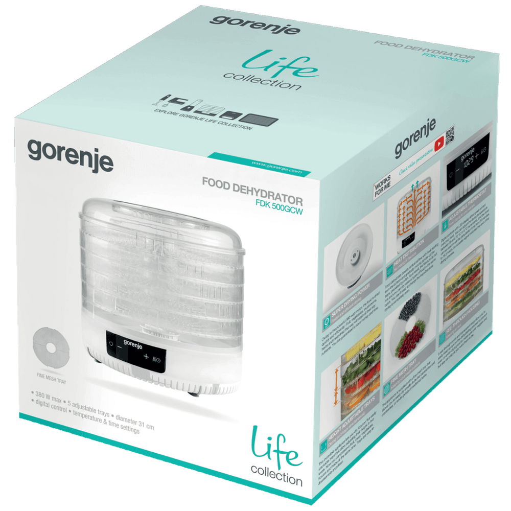 Gorenje Aparat za sušenje hrane - FDK500GCW slika 2