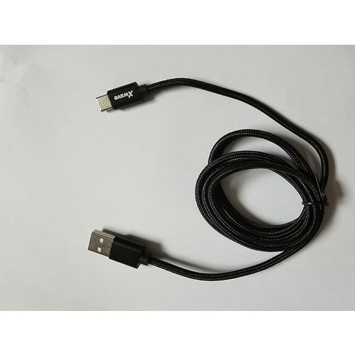 Xwave USB TIP-C 1.2m  3A Al /black mesh slika 3